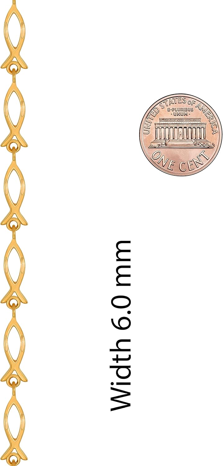 LIFETIME JEWELRY Diamond Cut Fish Link Bracelet for Women and Men 24k Real Gold Plated