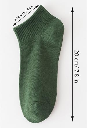 Joylife Solid Color Ankle Socks Colorful Low Cut Socks for Women, Lady, Girls, 5 Pack