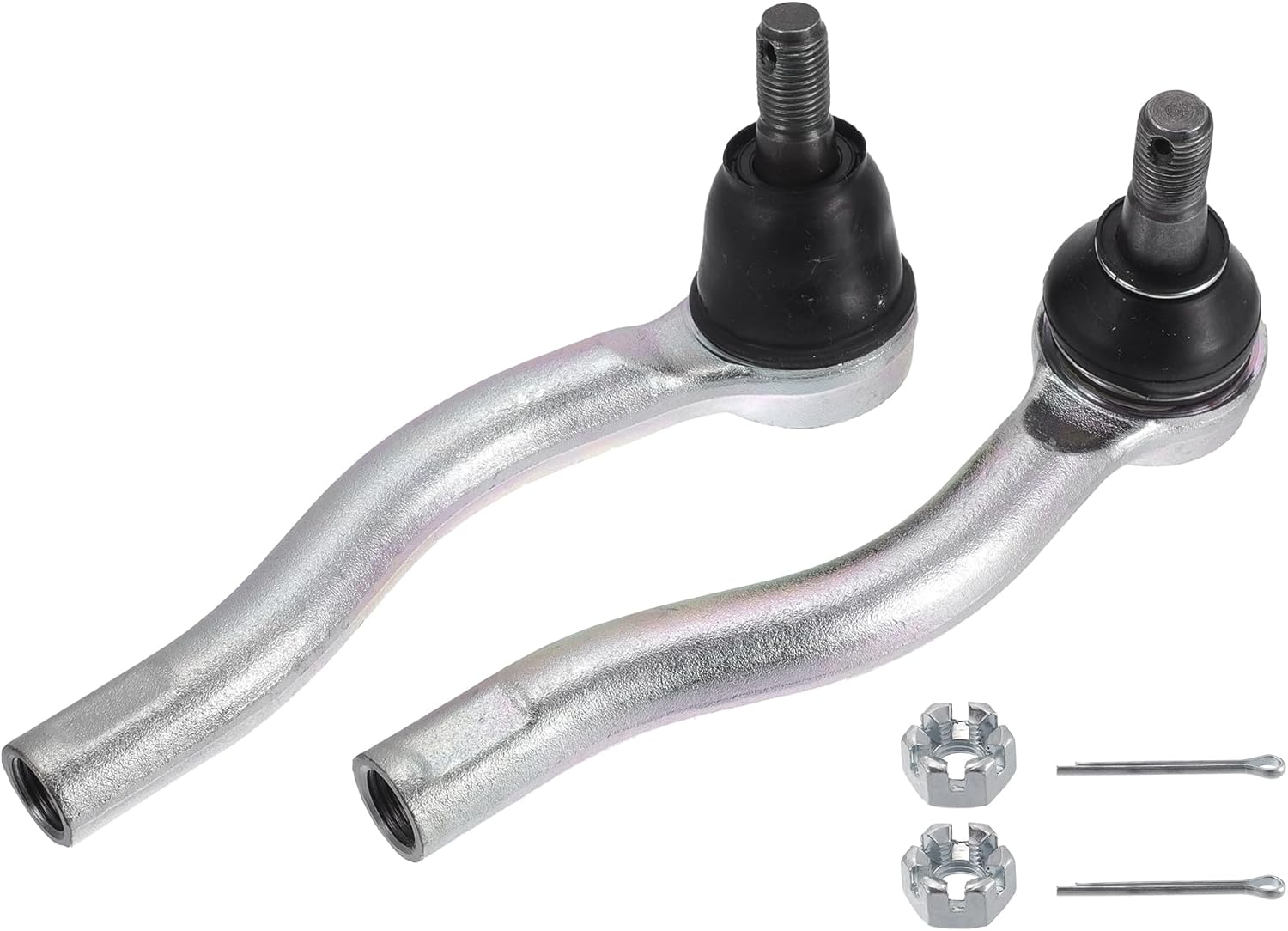 X AUTOHAUX 2pcs Front Outer Tie Rod Ends Kit Suspension Steering Tie Rod End for Nissan Frontier Xterra Pathfinder Drag Link No.48520EA025/48640EA025