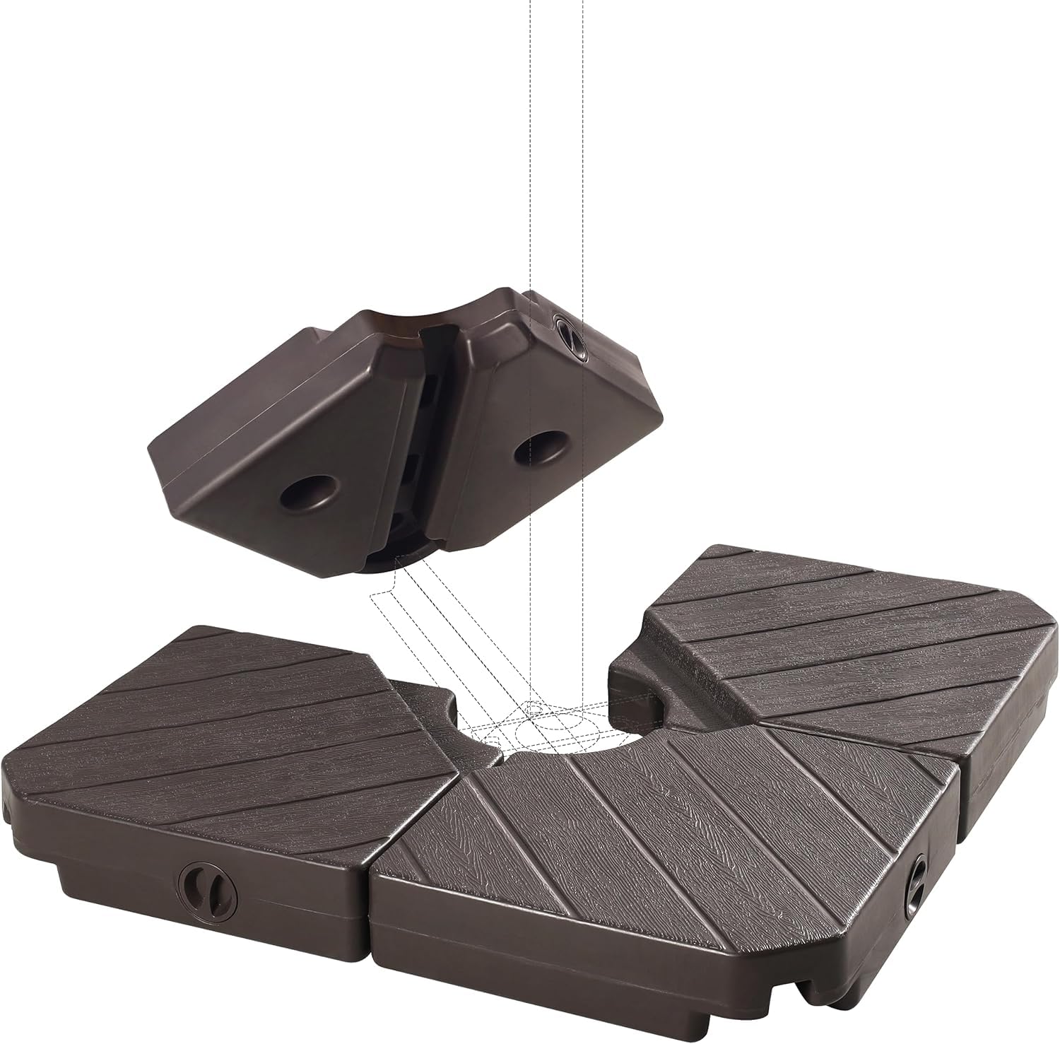 FRUITEAM Offset Umbrella Base