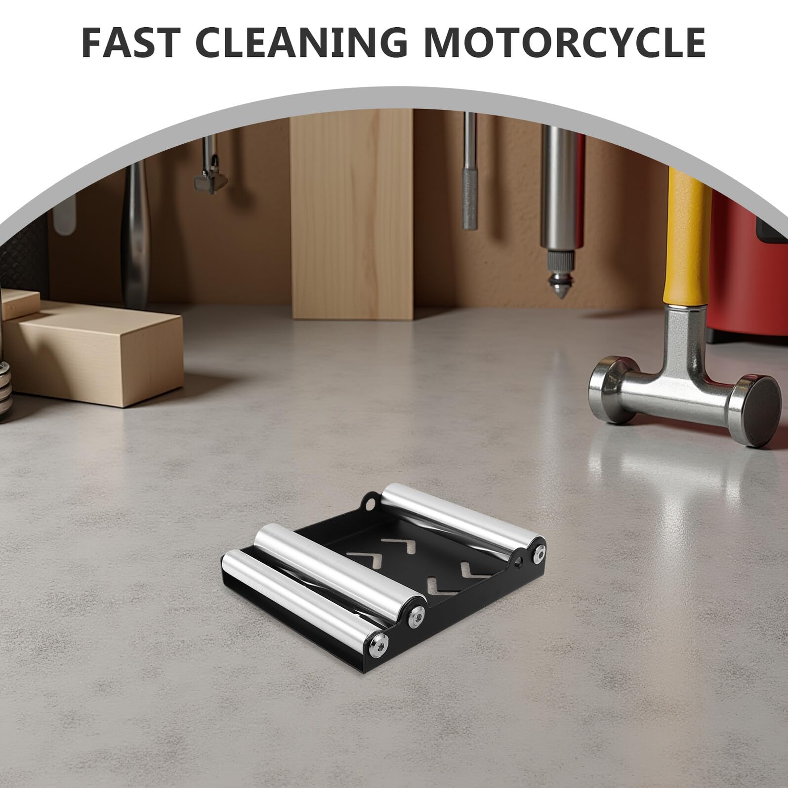 Ipetboom Motorrad-radreinigungsständer zur Reifenwartung Verstellbarer und Robuster Kettenschmierständer Kompakt und Leicht für Effiziente Motorradpflege