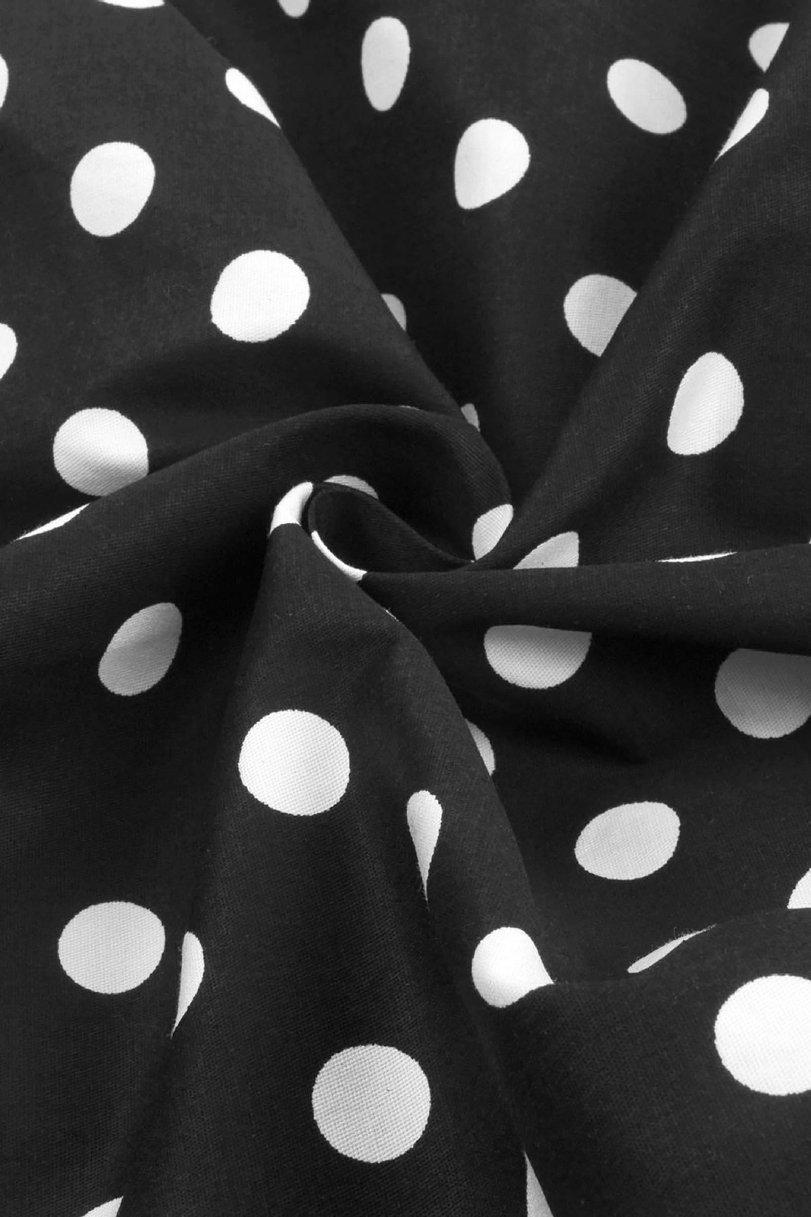 AXOE Robe Vintage Femme Années 50 Rockabilly Manches 3/4 | Haut Noir Extensible avec Jupe Imprimée en Coton, Taille Empire, pour Garden-party, Événement Rétro, Dîner, Mariage Invitée