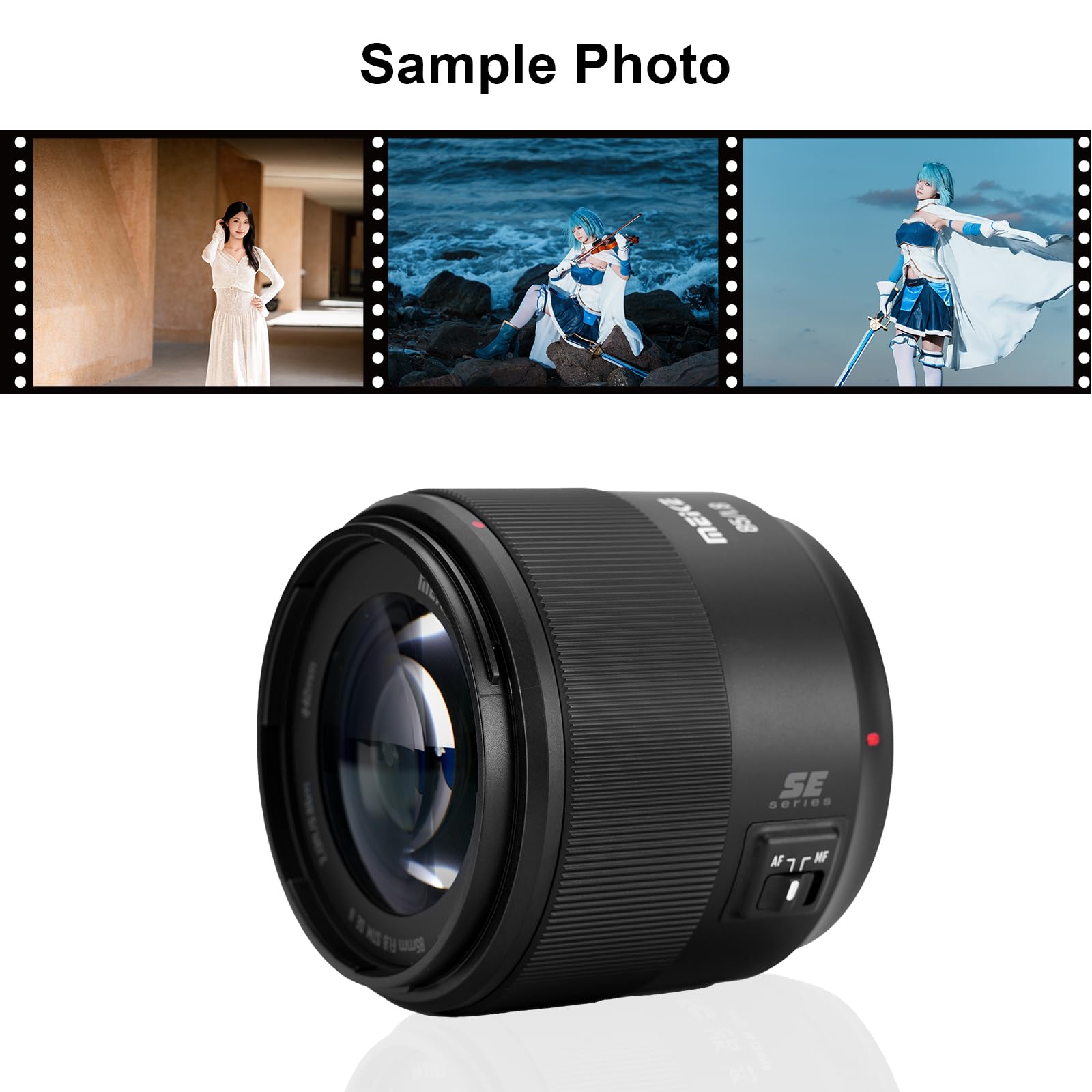 Meike 85mm f1.8 SE II Full Frame STM Auto Focus Telephoto Lens for
