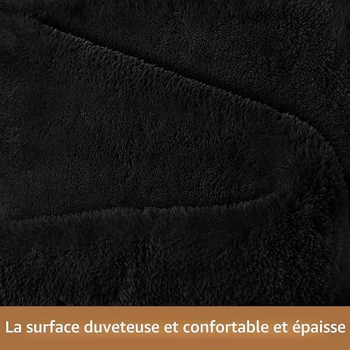 Sour Lemon Large Rugs Living Room 140x200cm,Black Rug Carpet for Bedroom - 4