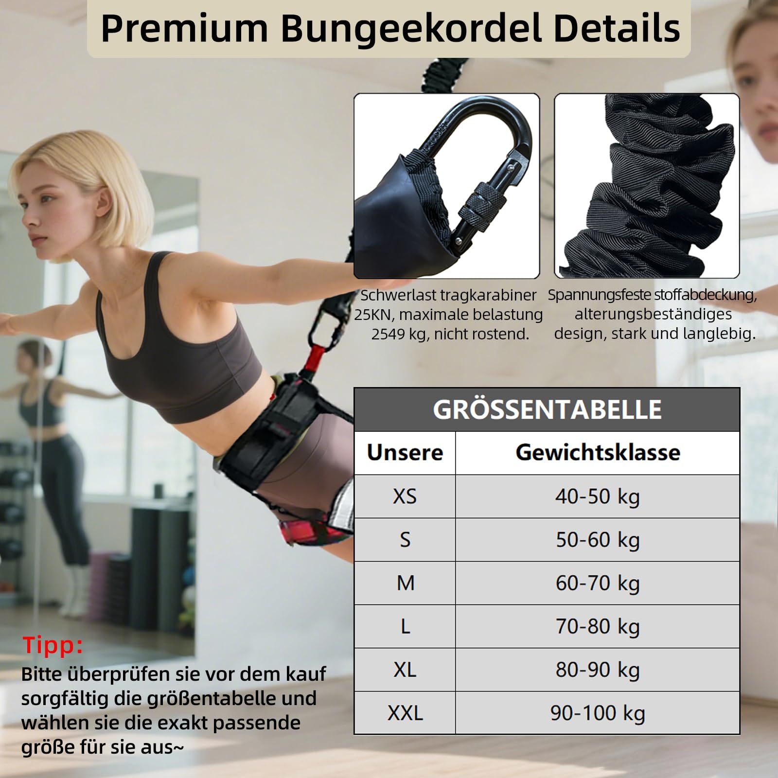 Bungee Fitness Equipment Set Corda pesante Bungee Danza Resistenza Cintura Corda Allenamento Fitness Palestra Professionale Attrezzatura di formazione