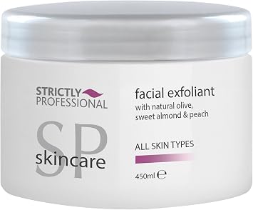 Strictly Professional Facial Exfoliant 450ml   Gentle Face Scrub for Smooth & Clear Skin   Deep Cleansing & Skin Renewal