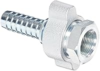 Vista 1 de Dixon Boss GF36 - Manguera de hierro chapado GJ Boss, junta de tierra completa, 1 pulgada NPT hembra x 1-1/32 pulgadas manguera ID púas