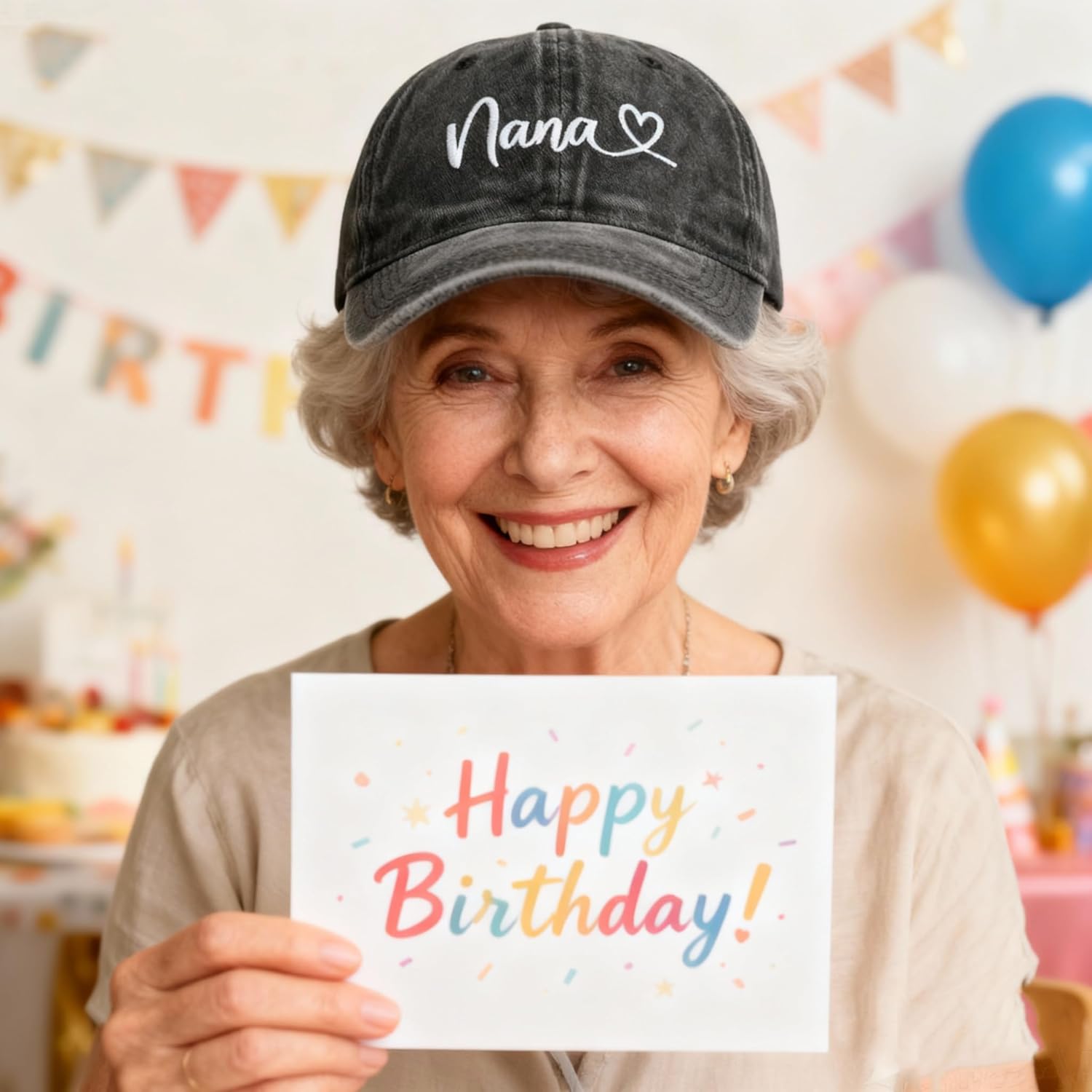 Women's Nana Grandma Baseball Cap Adjustable Washed Dad Hat Snapback - Image 5