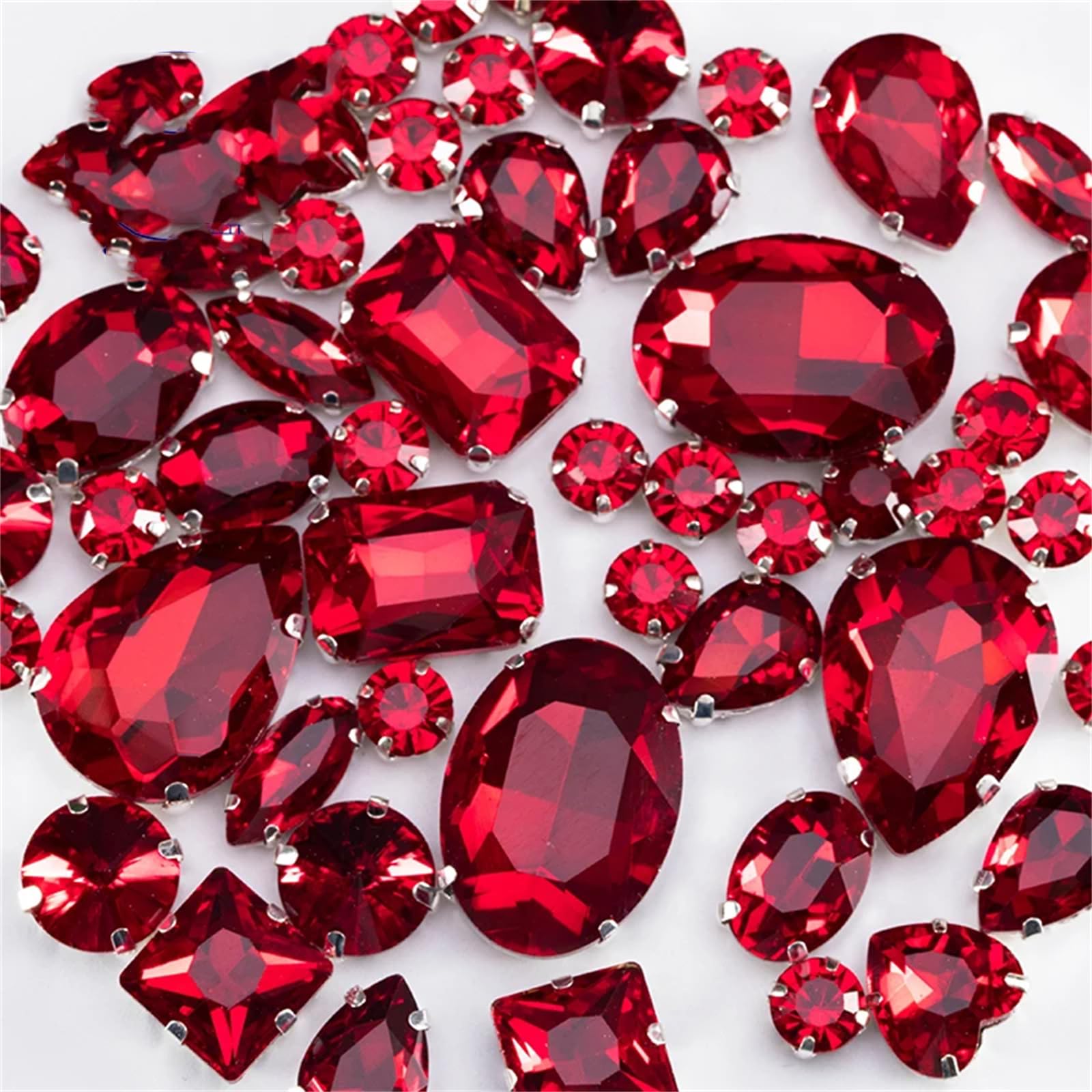 Strass en verre pour vêtements et pierres précieuses artisanales de customisation