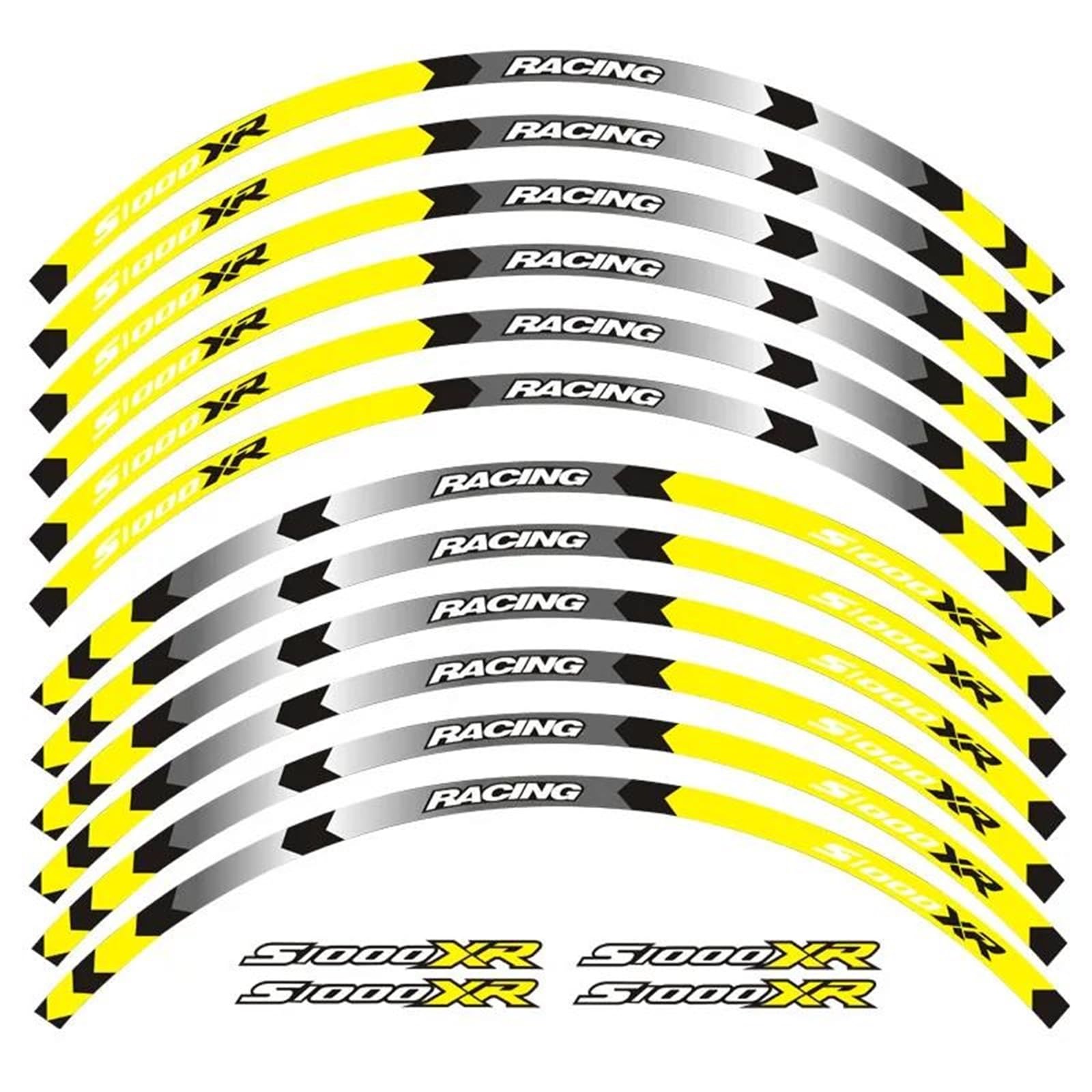 Motorcycle Wheel Decals Motorbike Reflective Stickers Rim Stripes for BMW S1000 XR S1000XR