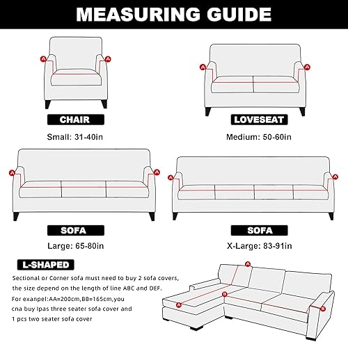 Miniatura 6 de Funda elástica para sofá, funda de terciopelo suave con funda de almohada, protector de muebles para mascotas y niños (M, verde oscuro)