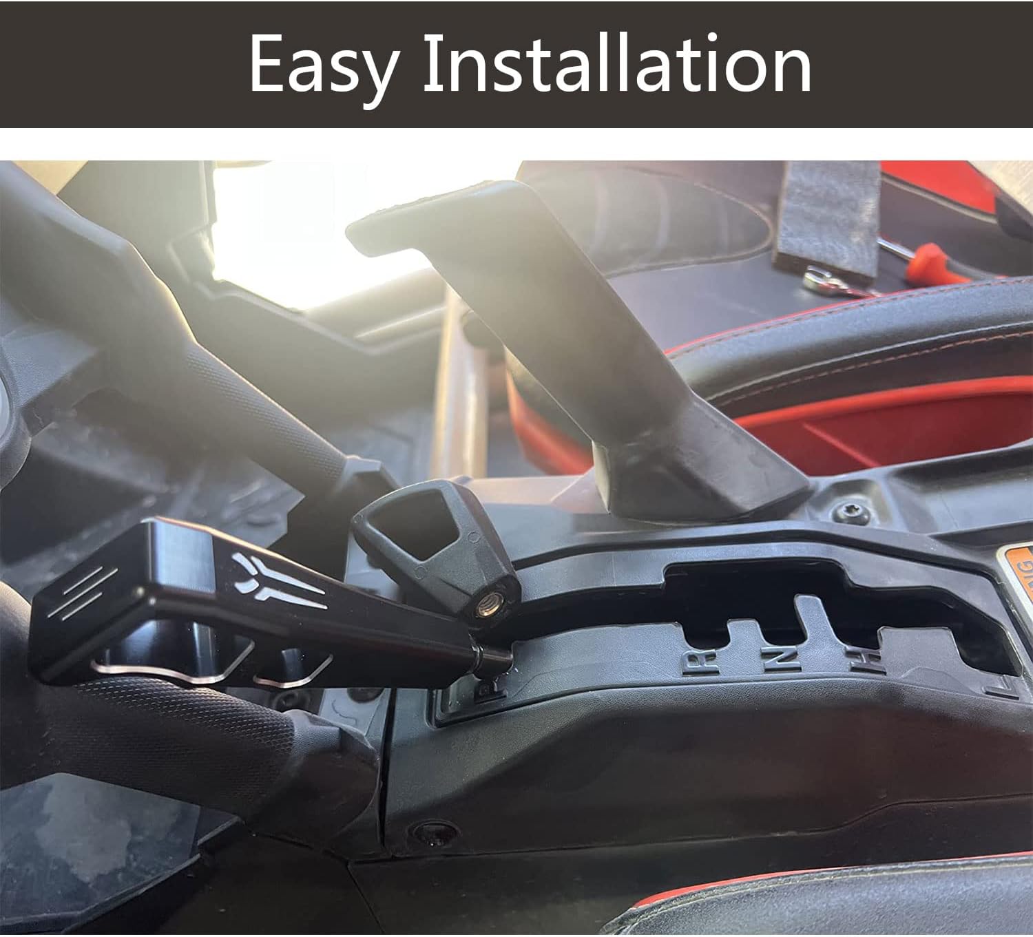 RANSOTO UTV Shift Knob Gear Selector Shift Knob Grip Aluminum Compatible with 2017-2024 Can Am Maverick X3 / X3 MAX Replace 715004866