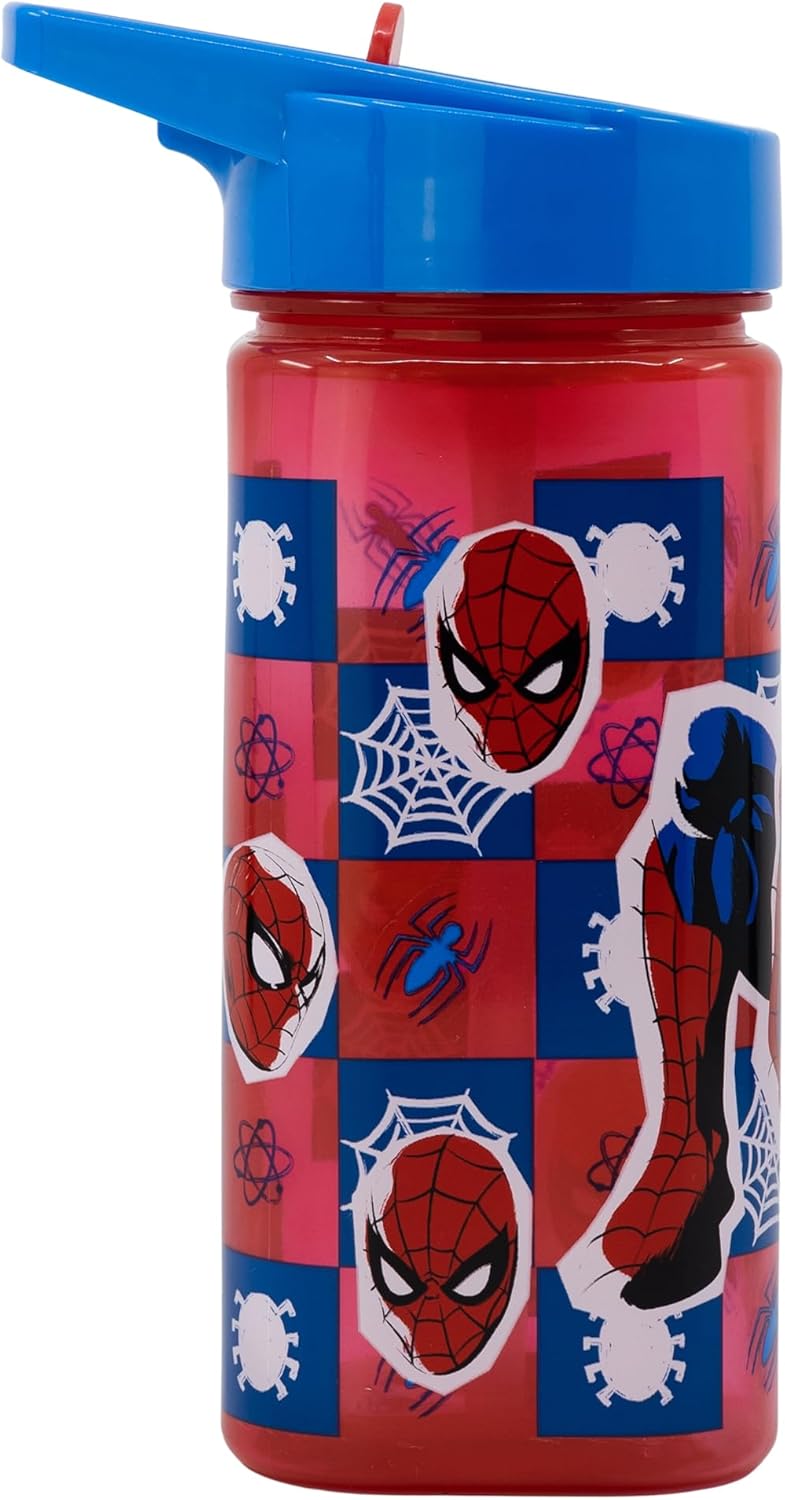 Stor SQUARE WATER BOTTLE SPIDERMAN ARACHNID GRID