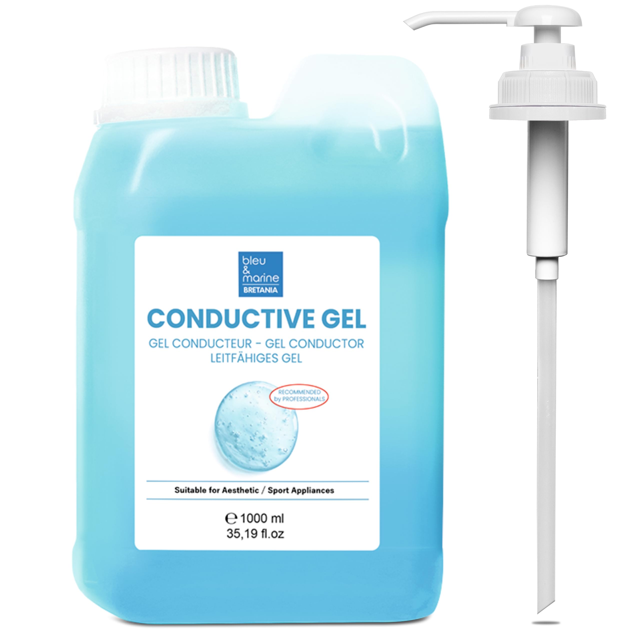 Gel Conductor Profesional para Aparatología Estética bleu & marine Bretania 1L