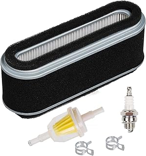 HIFROM Air Filter Combo Pre Filter Fuel Filter Spark Plug Tune Up Kit fit for Kawasaki FB460 John Deere 112L 160 165 GX95 RX95 SRX95 Gravely 12.5 HP Engines 11013-2021 AM101090 042926