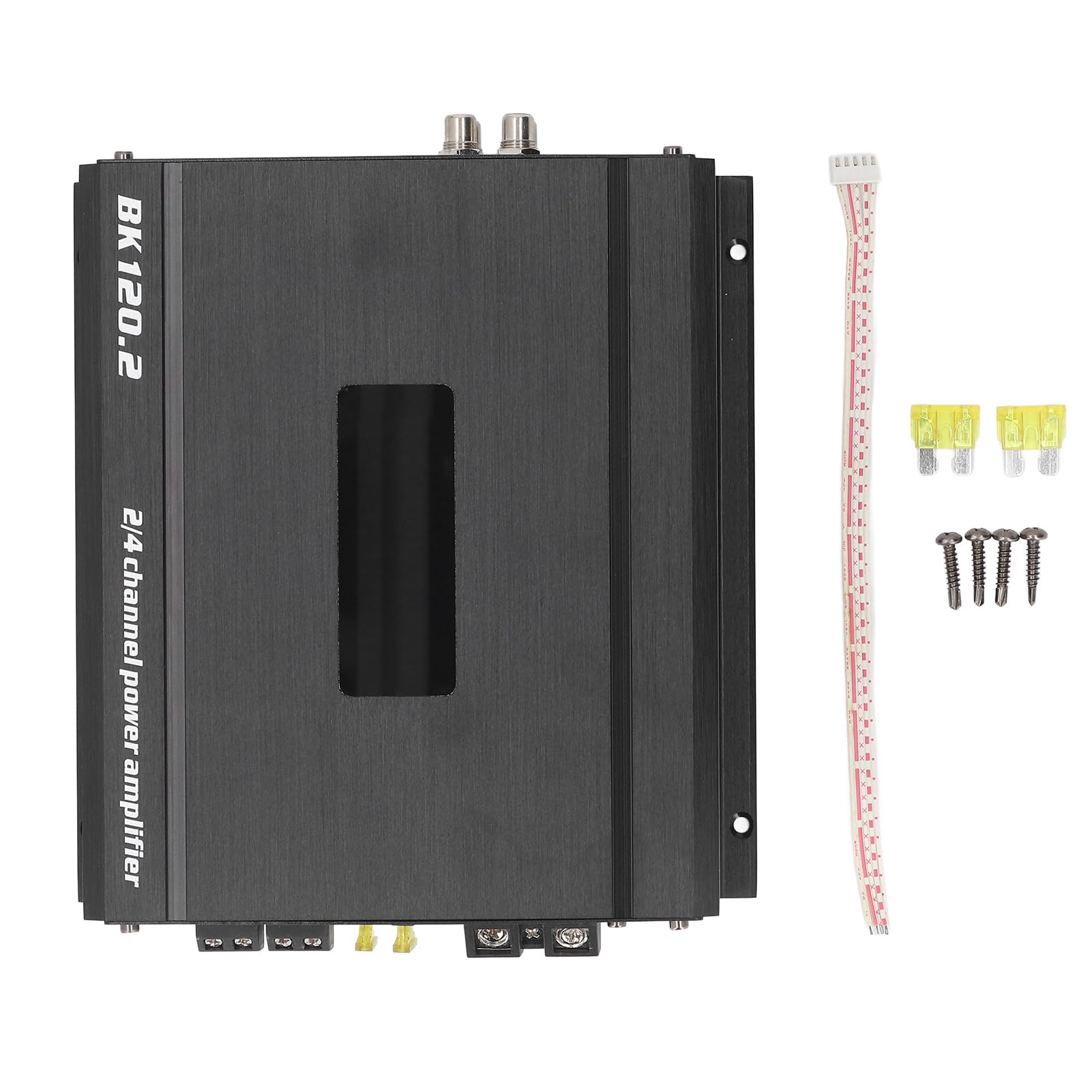 Amplificador de Coche de 2 Canales, de Sonido Boost para Vehículos, Camiones, Barcos, UTV, Motocicletas con Amplificador de Graves de Alta Potencia, Ideal para Subwoofers