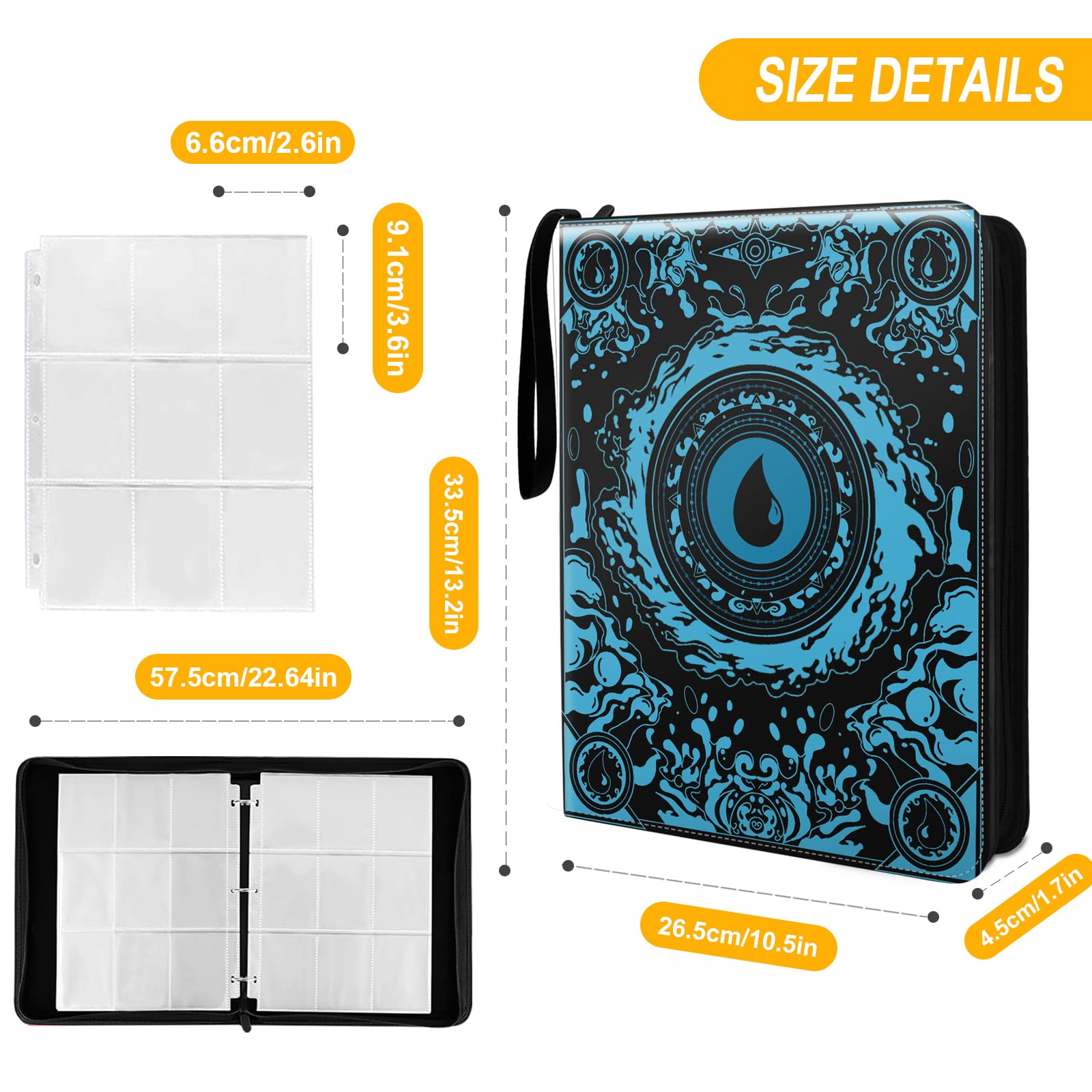 Amazon.com: sabermaster MTG element Trading Card Binder 900 Cards