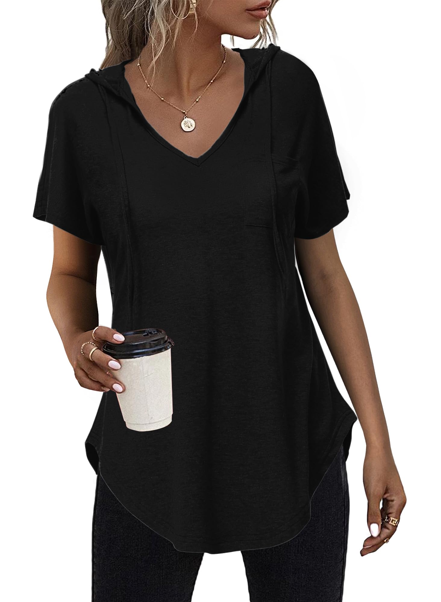 Tanmolo Kapuzenpullover Damen Baumwolle Hoodie Pullover Sweatshirt Langarm Tops Casual Oberteile