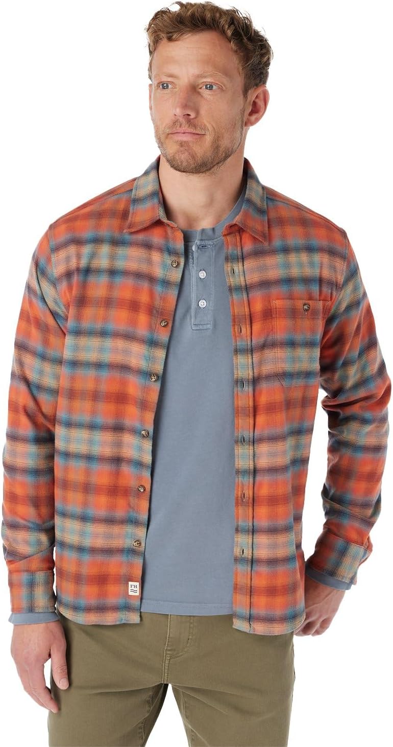 Fair Harbor The Seaside Lightweight Flannel –– Men's Everyday Versatile Flannel –– Ultrasoft Brushed Fabric and Light Stretch - Image 2