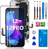 Vista 15 de para iPhone 15 Plus Reemplazo de pantalla de 6.7 pulgadas, ensamblaje frontal de pantalla táctil LCD digitalizador 3D con sello