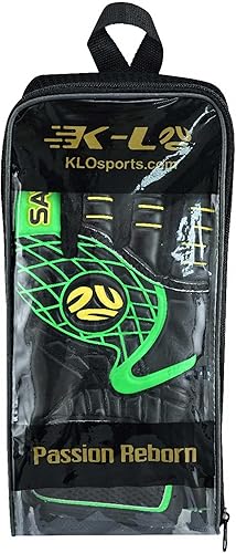 Miniatura 7 de K-LO - Guantes de portero de fútbol Savage Blackout (unisex, juvenil, niños y adultos) - Salvajes de dedos para protección  Palma de agarre fuerte