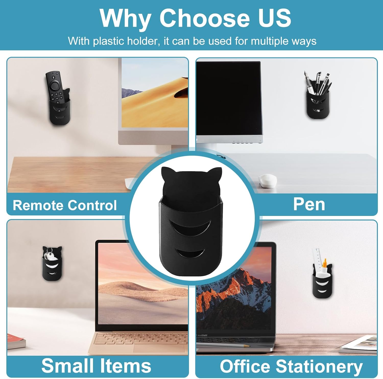 2-Pack Mini PC Mount for HP Wall VESA Under Desk Mount or Mount to a Monitor Arm for HP EliteDesk 800 G4 G3 G5 G9 EliteDesk 705 805, Pro Mini 400 260, ProDesk 400 405 600 Mini PC with Pen Holder