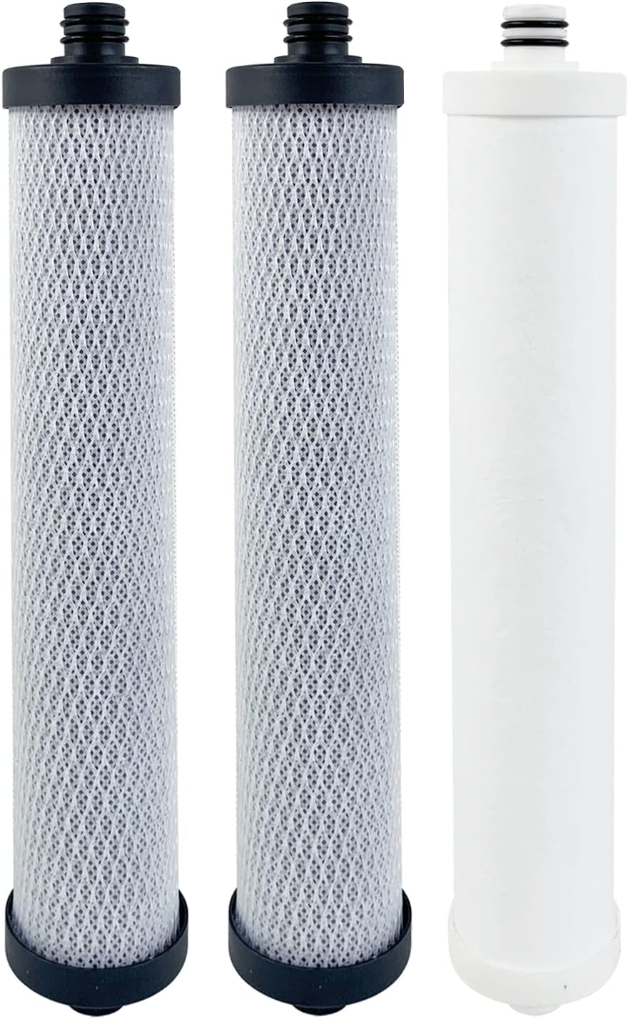 Replacement Filter Set 41400008/41400009 Compatible for Hydrotech Reverse Osmosis System, without membrane