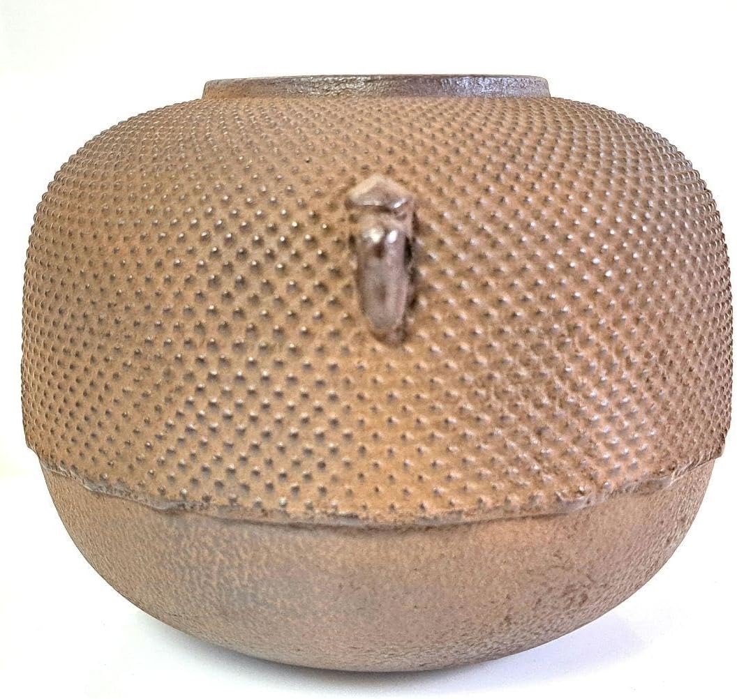 釜師 敬典作 竹地紋筒型茶釜極上品 お茶道具/共箱 釜師 敬典作 竹地紋