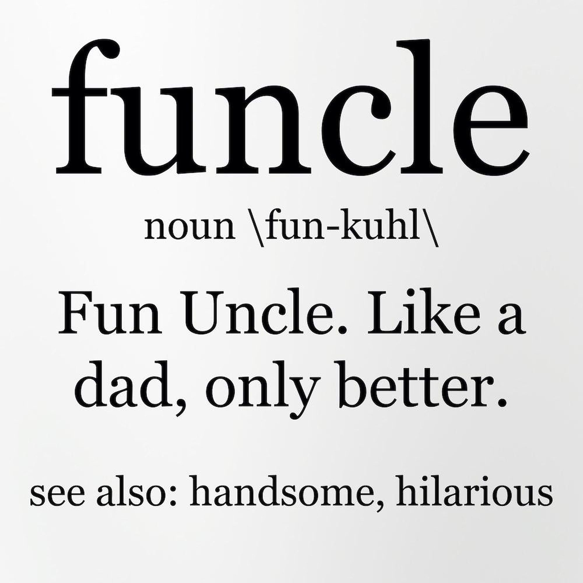 CafePress Fun Uncle Definition Pint Glass, 16 oz. Drinking Glass