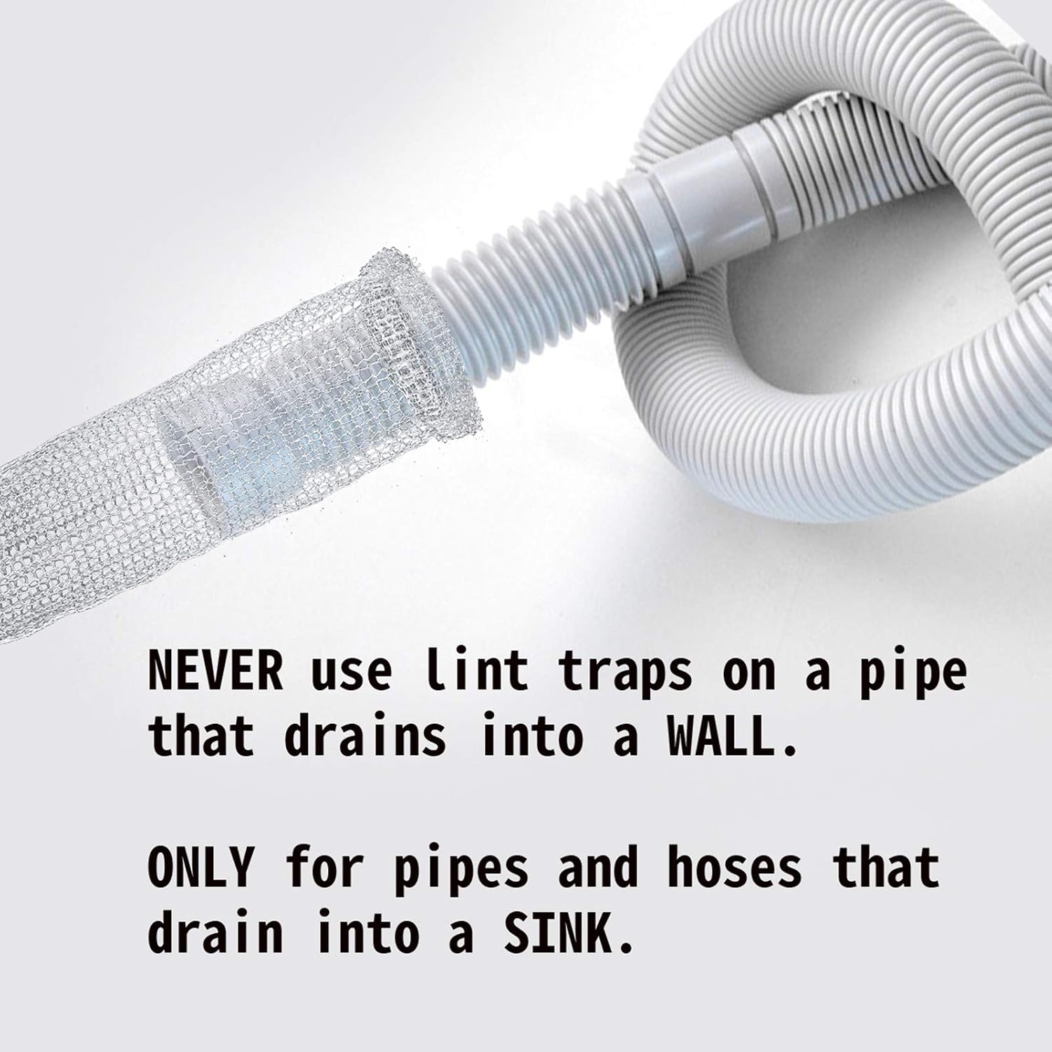 48 PCS Lint Traps Washing Machine Lint Trap Stainless Steel lint Snare Traps Laundry Mesh Washer Hose Filter Washing Machine Lint Snare, Lint Traps Hose Screen Filter Catcher with 48 Nylon Cable Ties