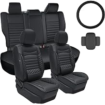 for Toyota Corolla Seat Covers 2020 2021 2022 2023 2024 2025 2026 LE/SE/XSE/L/SE Nightshade Leather Car Seat Covers for Corolla Full Set Car Seat Cushion Protector Black, 5 Seats