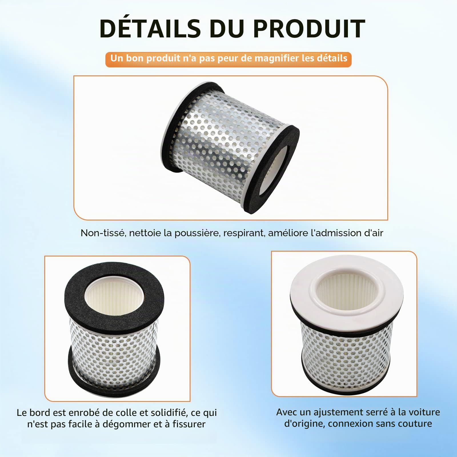 AHL 4BR-14451-00-00 1AE-14451-00-00 Filtre à air de moto pour YAMAHA TDM850 1991-2002/ XJ600 Diversion NH 1995-2003/ XJ600 Diversion SH 1992-2003