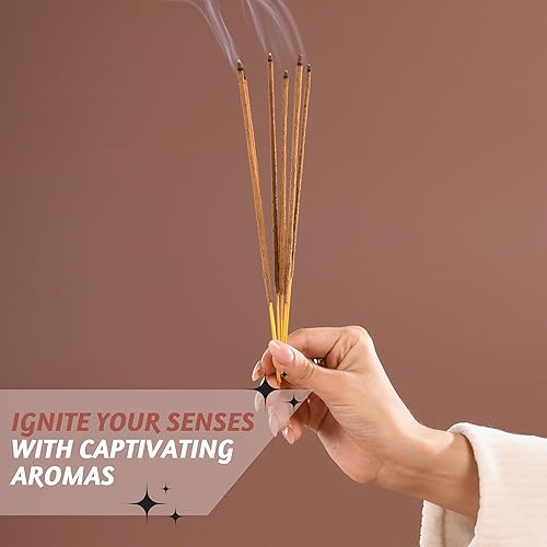 Miniatura 9 de Folkulture Varitas de incienso de lavanda enrolladas a mano, varillas de inscentaje 100% orgánico, 100 GMS Masala Insenses, palitos de insencia,