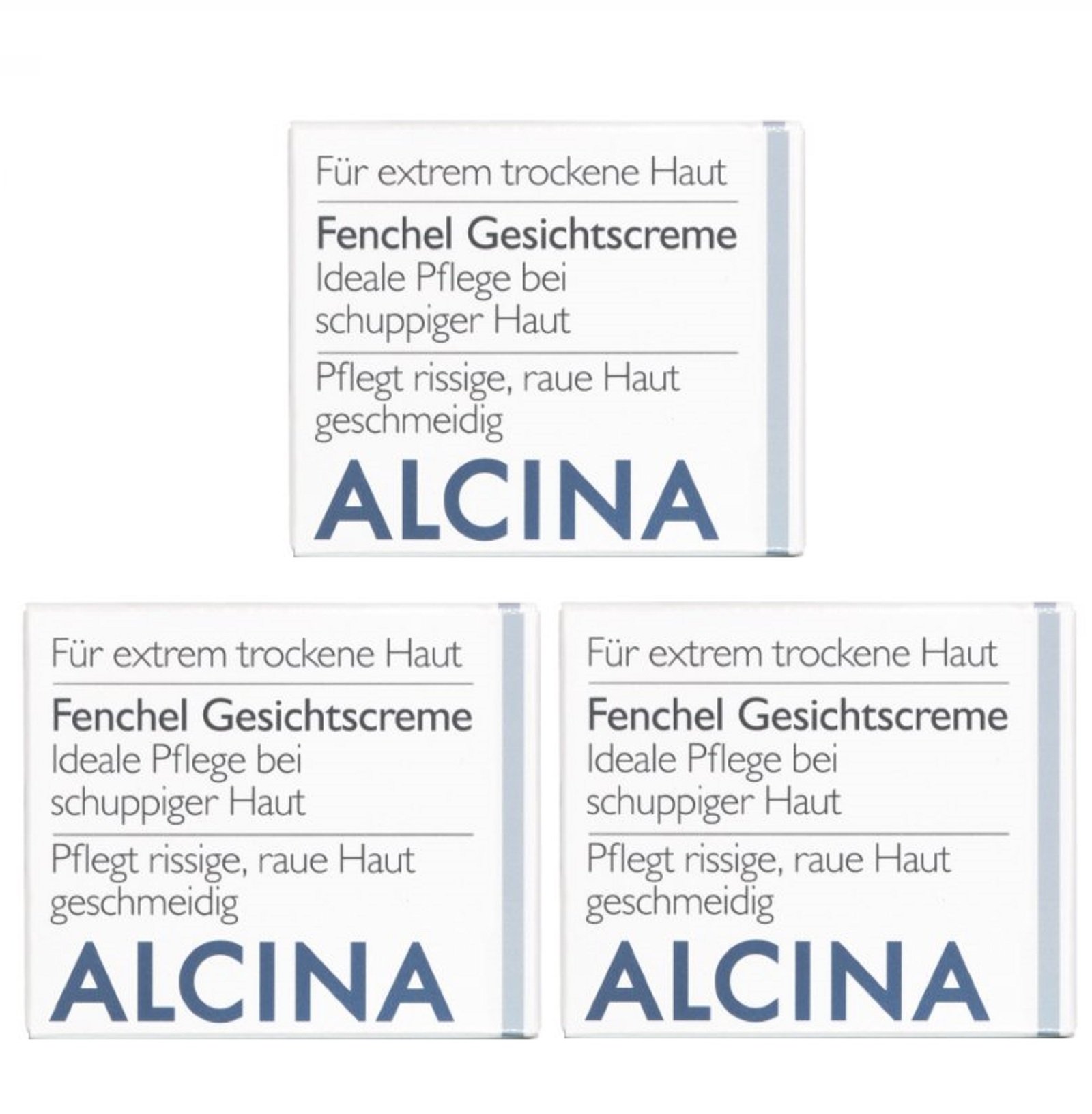 3er T Fenchel Gesichtscreme Pflegende Kosmetik Alcina ideale Pflege bei schuppiger Haut je 100 ml = 300 ml