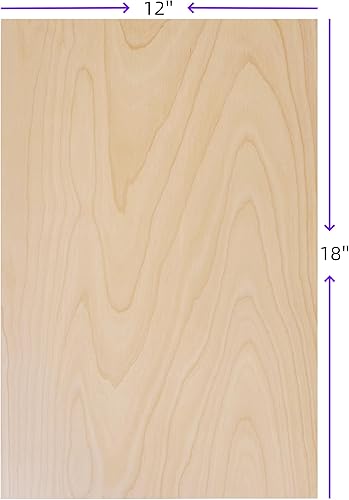 Miniatura 8 de de abedul báltico, madera contrachapada de 0.118 in 18 pulgadas x 12 pulgadas x 22 pulgadas, chapa BBB de grado artesanal, caja de 6 hojas,