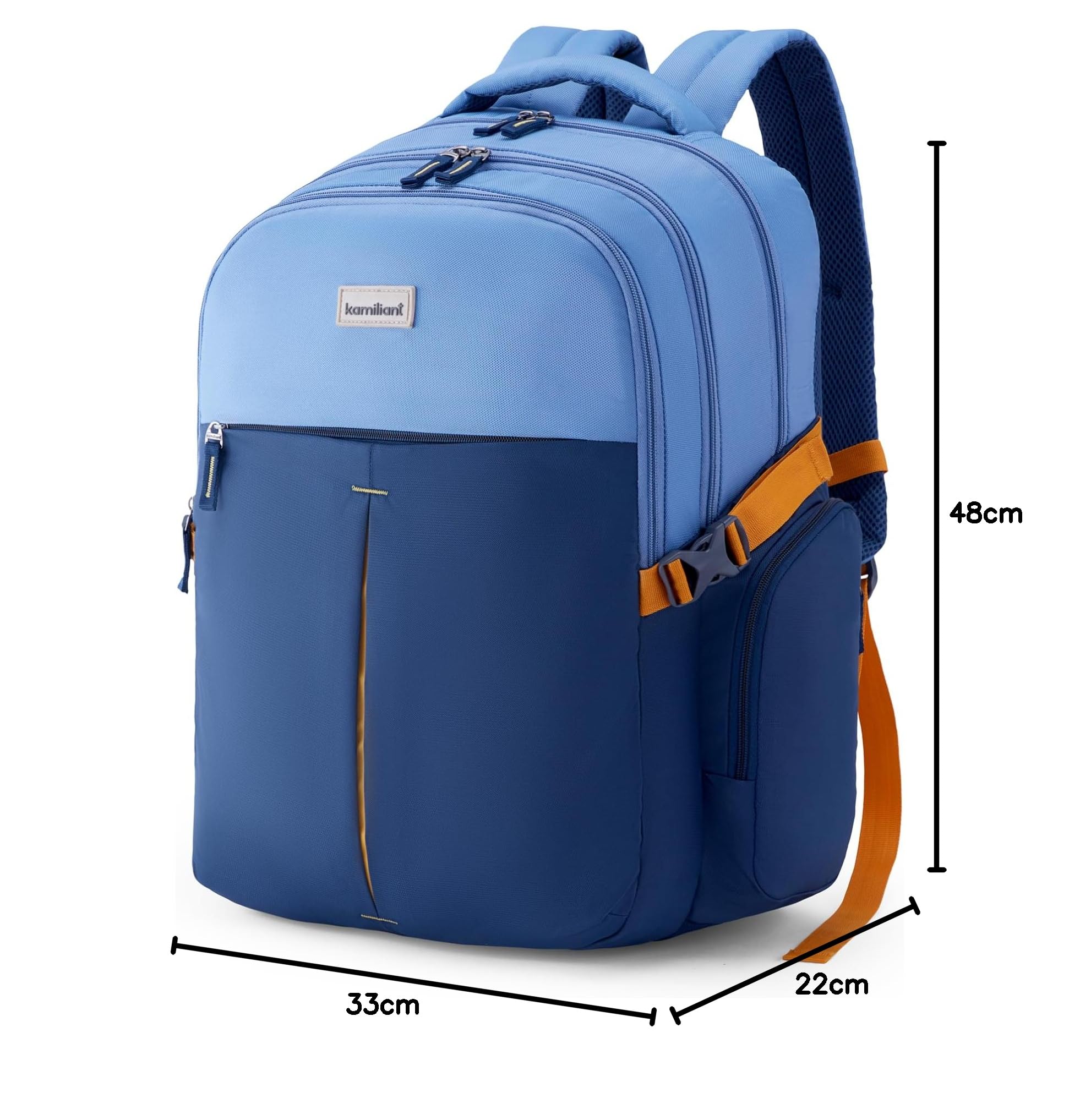 american tourister xeno 39l trolley laptop backpack American Tourister 3 Compartment Zip Closure Backpack