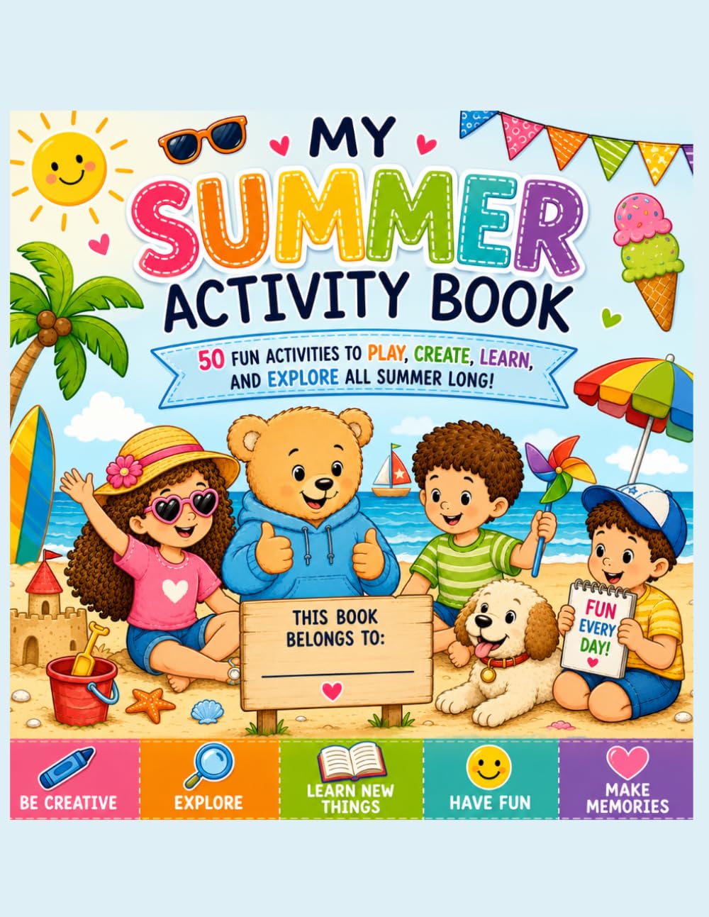 My Summer Activity Book | 50 Fun Summer Activities for Kids