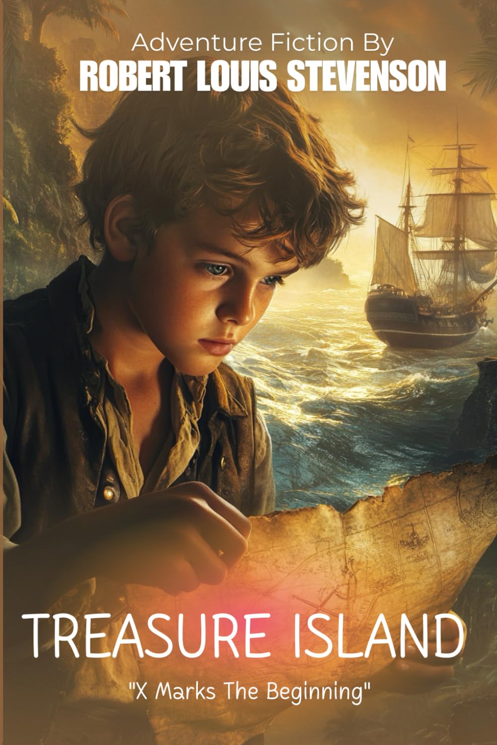 Treasure Island By Robert Louis Stevenson (Illustrated & Annotated): A young boy's thrilling journey into a world of pirates, treachery, and adventure ... treasure in the perilous Caribbean seas.