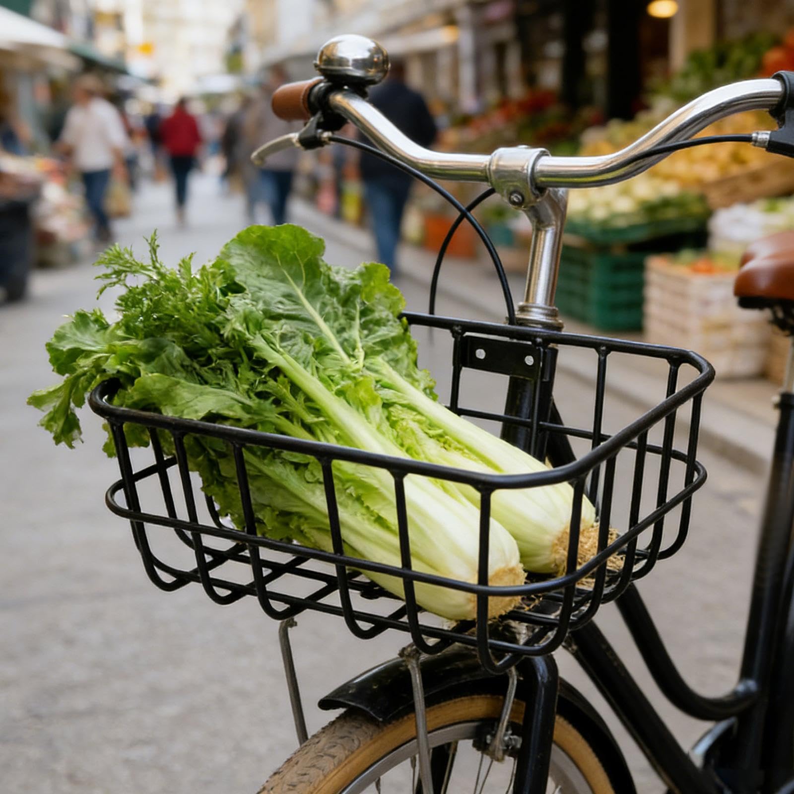 Gralara Portapacchi Anteriore per Bicicletta, Organizer, di, per Uomo e Donna, Pratico, Robusto e Durevole, Cestino per Bicicletta in Lega di