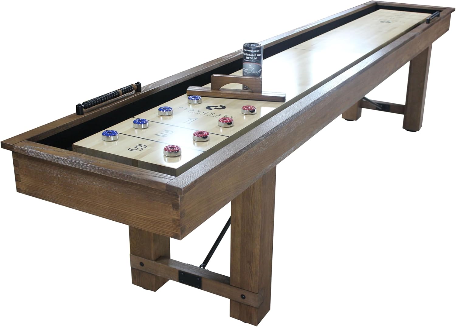 Playcraft Montauk Pecan 12' Shuffleboard Table