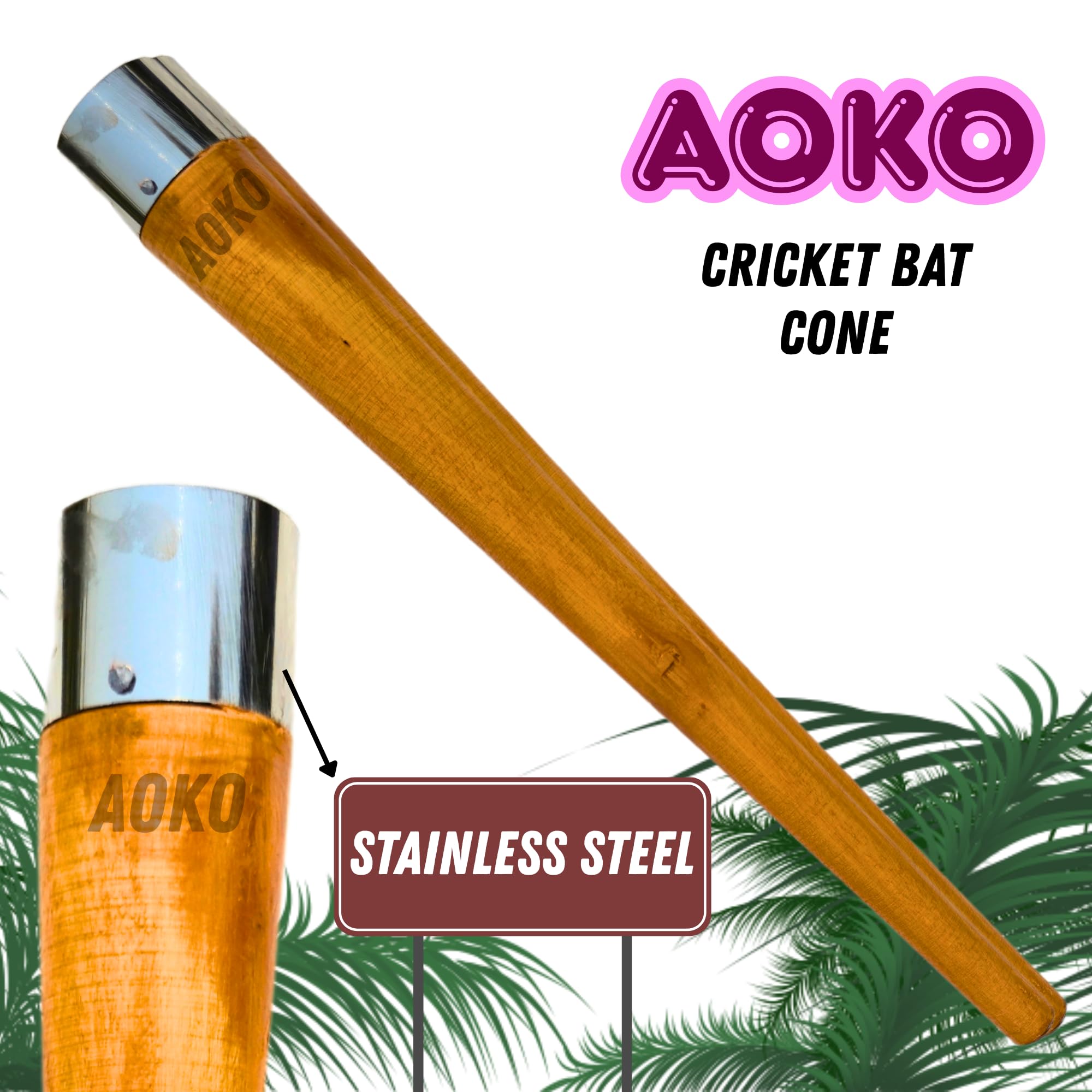 AOKO Plain White Soft Comfortable 1 Rubber Grips for Better Shock Absorption 1 Grip Cone for Cricket Bat Handle Accessories( Pack of 2 ) 1