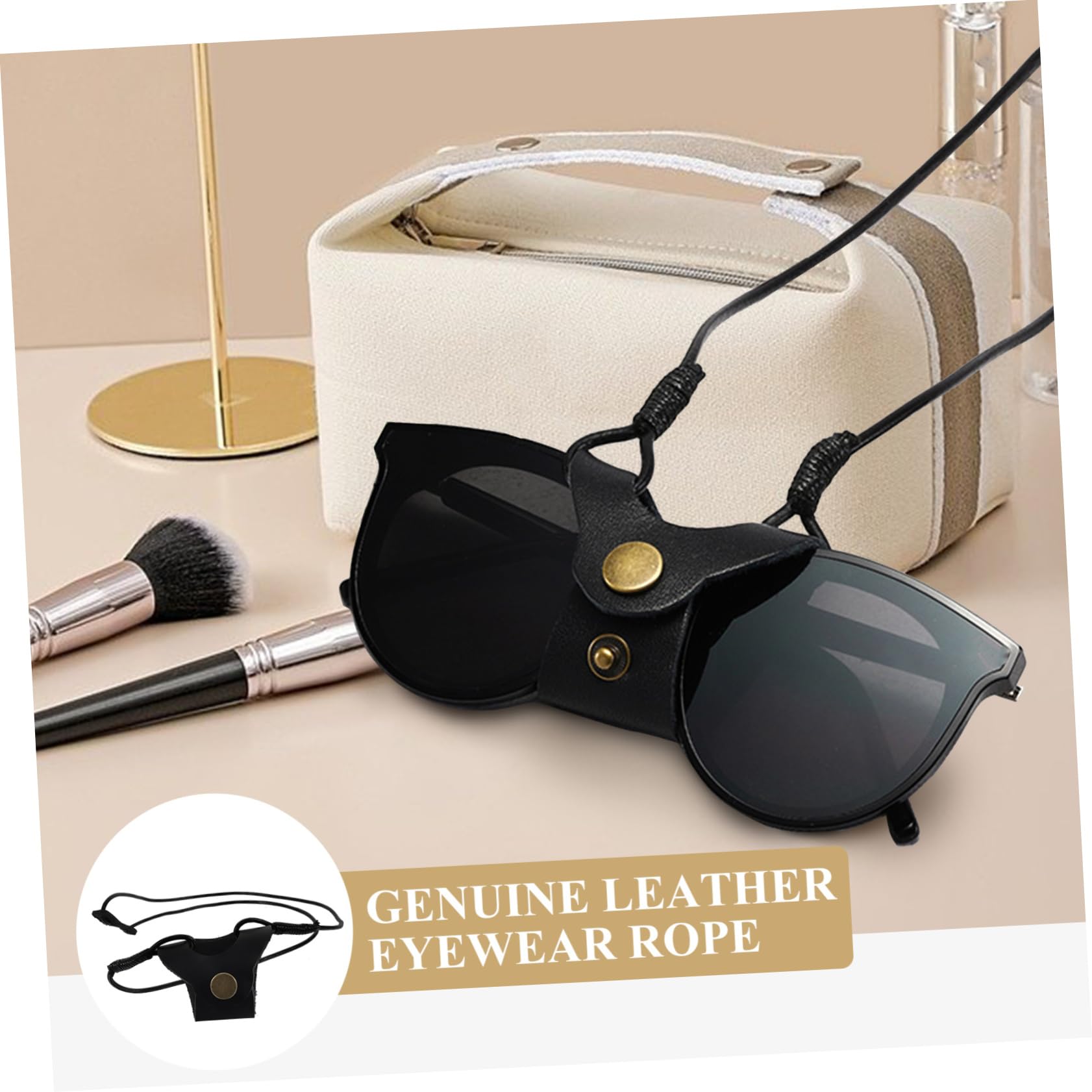 4stücke Einstellbare Brillenhalterkette Aus Kunstleder Sportliches Eyewear-halsband Für Sonnenbrillen Und Lesebrillen Langlebig Und Praktisch Für Täglichen Gebrauch