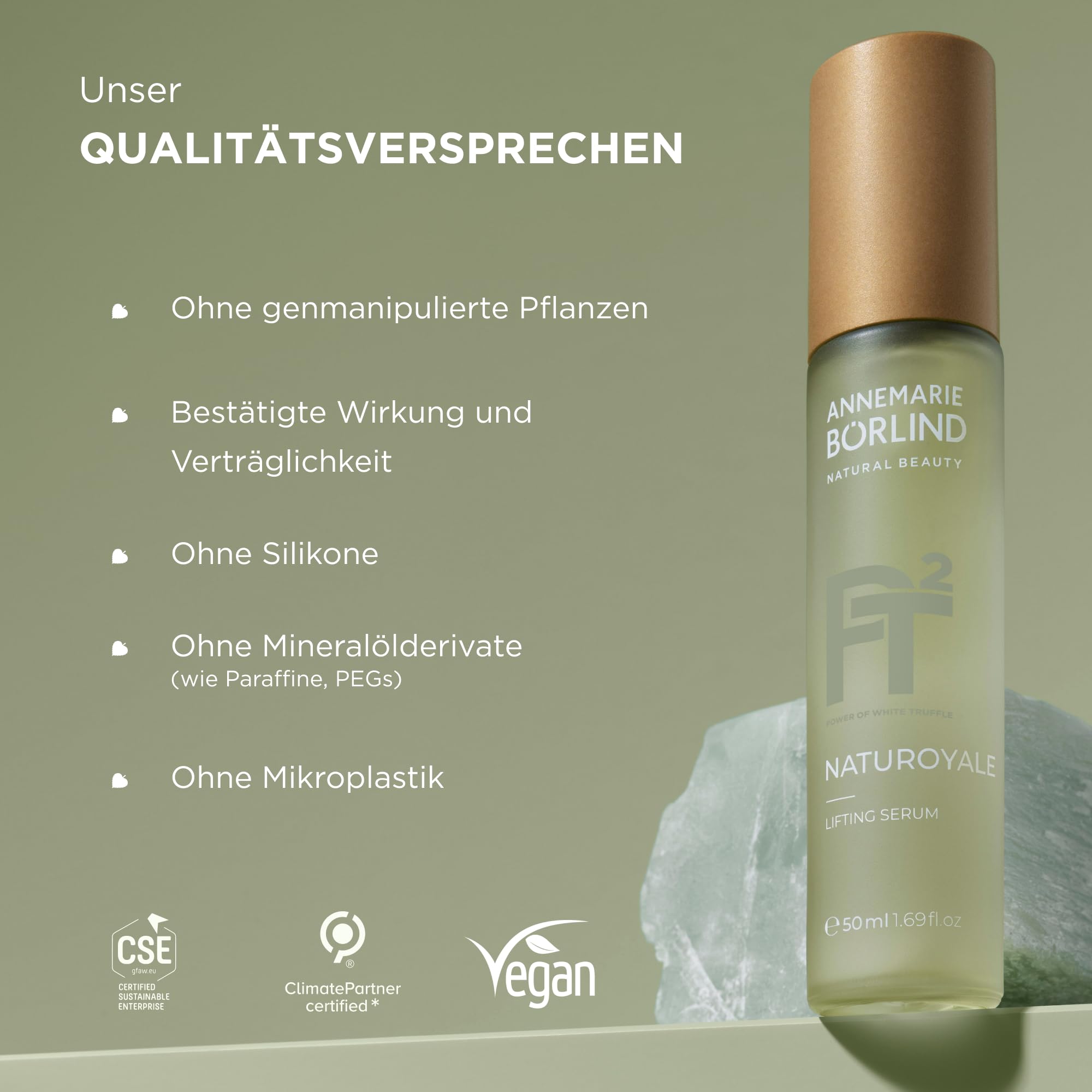 ANNEMARIE BÖRLIND NATUROYALE Lifting Serum 50ml Für Reife Haut | Anti-Aging Serum, Anti-Aging Gesichtspflege, Gegen Falten, Fördert Glow, Mit Strandlilie, Mit Weißem Trüffel