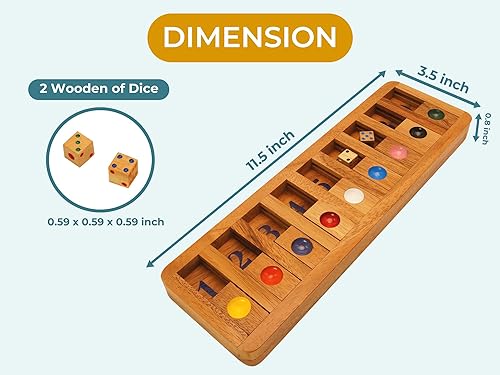 Miniatura 41 de BSIRI Mancala - Juego de mesa clásico de madera para adultos y niños, ideal para juegos nocturnos con 2 o más personas en todas las edades