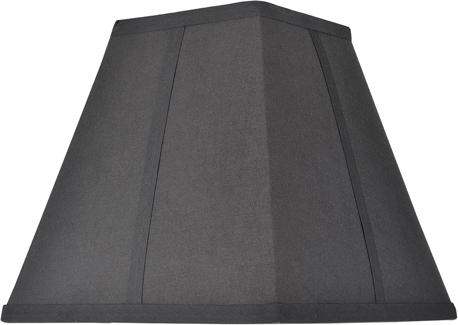 Aspen Creative 36500 Transitional Square Hardback Empire Shape Spider Construction Lamp Shade in Black, 10" Wide (5-1/4" + 5-1/4") x (10" x 10") x 9-1/2"
