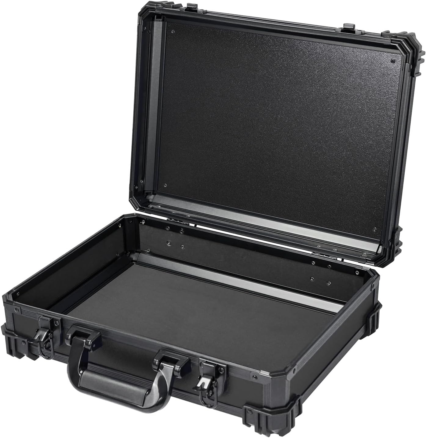 HMF 15500 walizka transportowa z pianką siatkową uniwersalna obudowa 39 x 29 x 12 cm czarna walizka