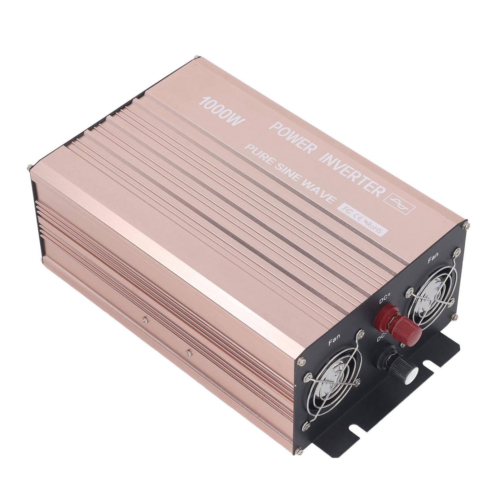 Generic Przetwornica Samochodowa o Mocy 1000 W z czystą sinusoidą. Niezawodna Moc Wyjściowa do zastosowań Awaryjnych W domu. Trwałe Aluminium (24 V do 220 V)