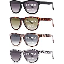 Bifocal Reading Sunglasses for Women Men 4 Pack Fashion Sun Readers UV400 Protection Outdoor Reading Glasses