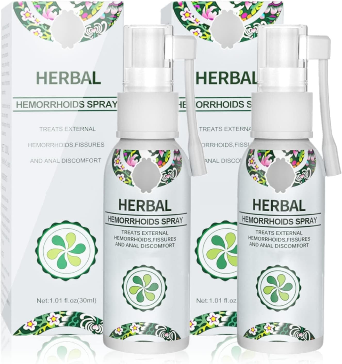 FDTY 2PCS Hemorrhoid Relief Spray for Relieve Swelling, Hemorrhoid Treatment Spray for Rapid Soothing for Pain, and Itching Relieve