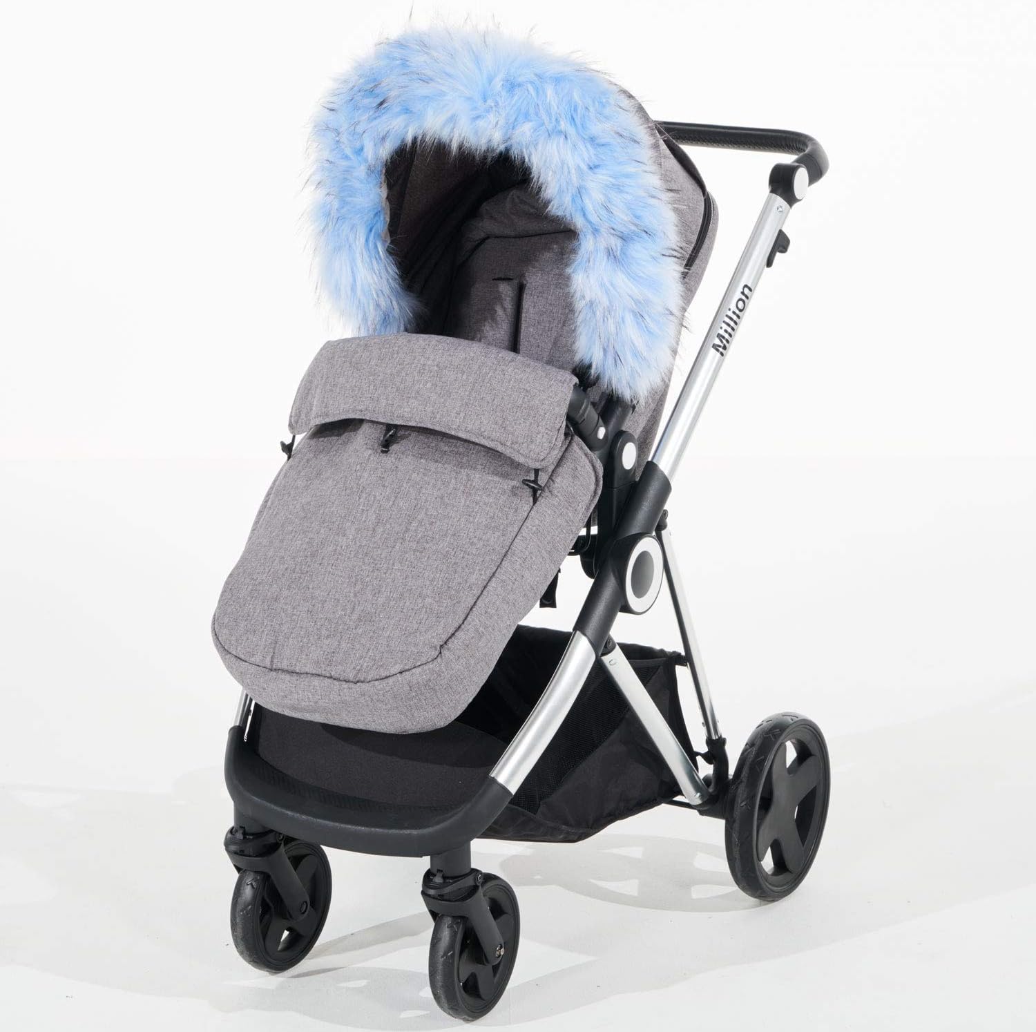 blue pram fur